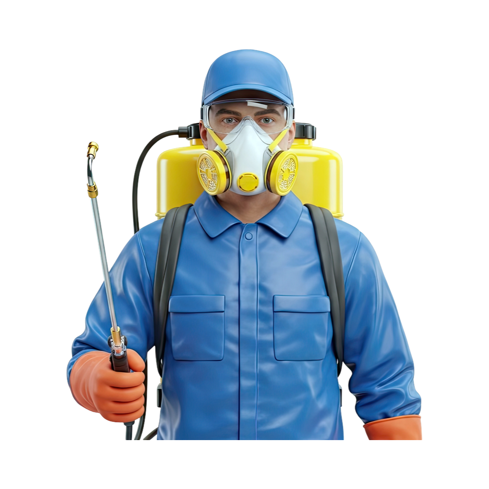 Chemical Sprayer in full PPE